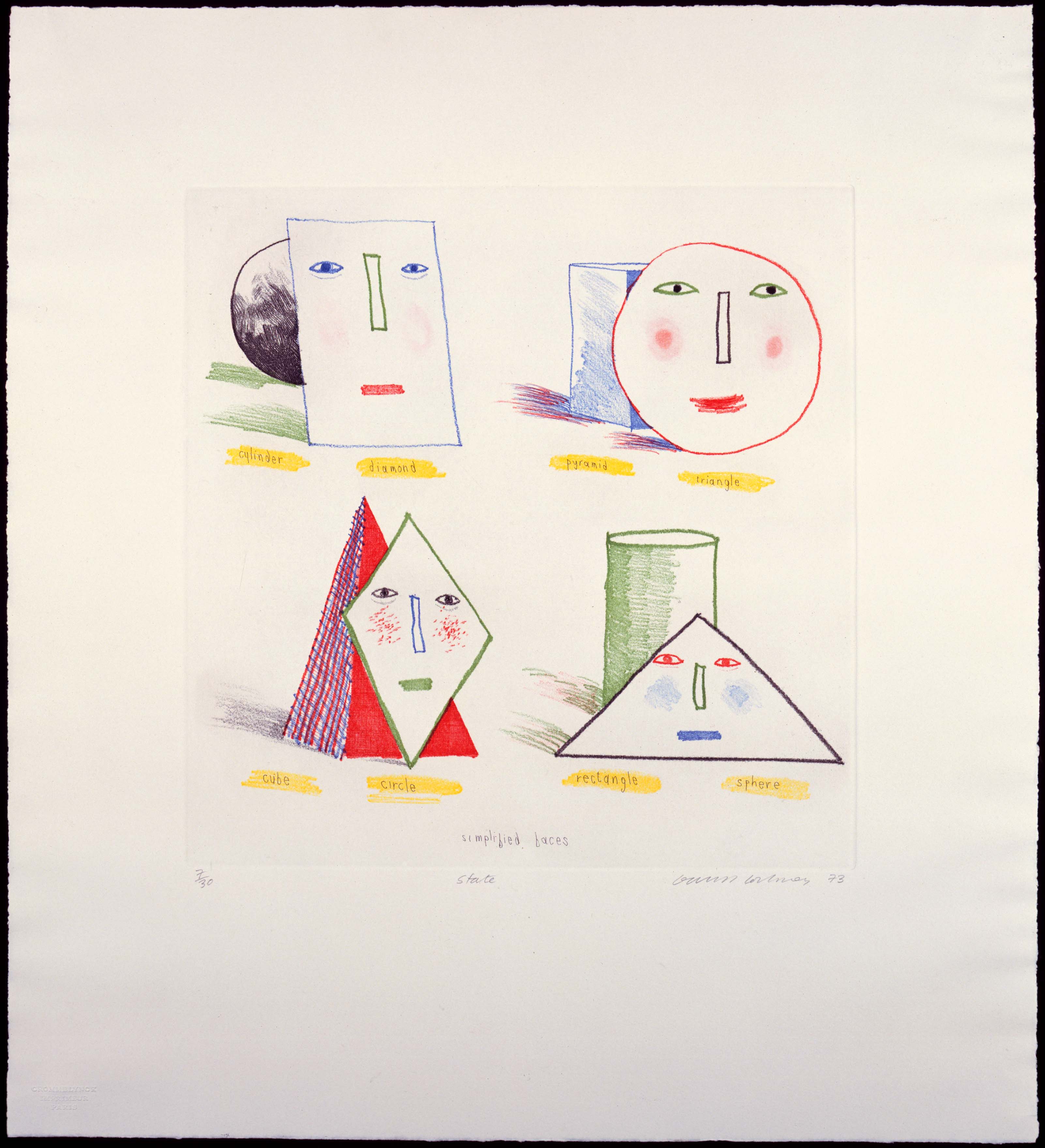 Thumbnail for Simplified Faces I (1973)