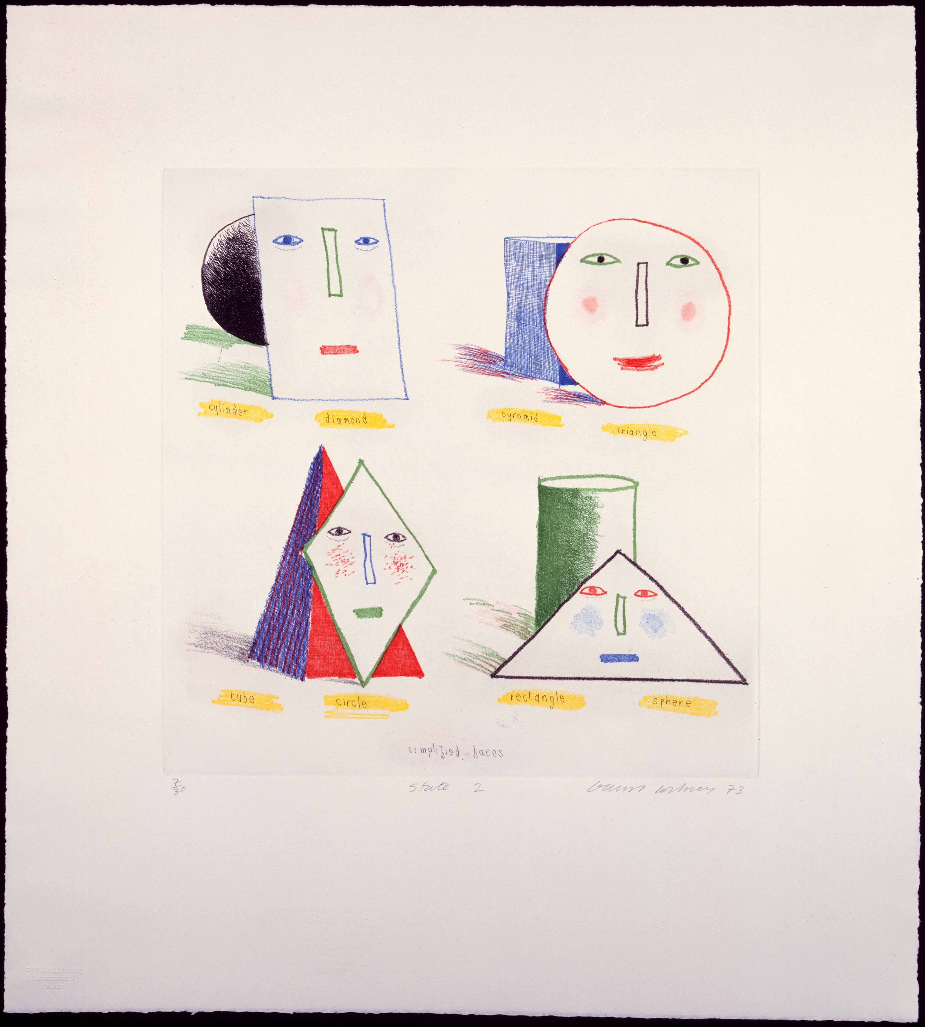 Thumbnail for Simplified Faces II (1973)